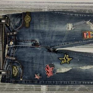 Blue topic jeans size 5/6 true to size.